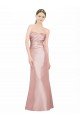 Low Back Stretch Satin Sweetheart Long Sleeveless Formal Evening Dress UK for Sale