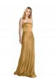 Stretch Satin Strapless Long Sleeveless Formal Evening Dress UK for Sale