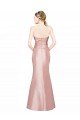 Low Back Stretch Satin Sweetheart Long Sleeveless Formal Evening Dress UK for Sale