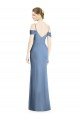 Open Back Soft Chiffon Off the Shoulder Long Cold Shoulder Formal Evening Dress UK for Sale
