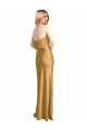 Stretch Satin Strapless Long Sleeveless Formal Evening Dress UK for Sale