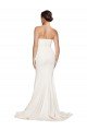 Low Back Stretch Satin Cowl Neck Sweep Train Sleeveless Formal Evening Dress UK for Sale