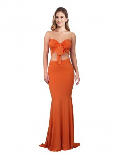 Spandex Strapless Long Sleeveless Formal Evening Dress UK for Sale