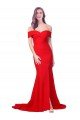 Stretch Crepe Sweetheart Long Sleeveless Evening Dress UK for Sale