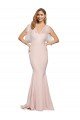 Low Back Stretch Crepe & Tulle Sweetheart Long Sleeveless Evening Dress UK for Sale